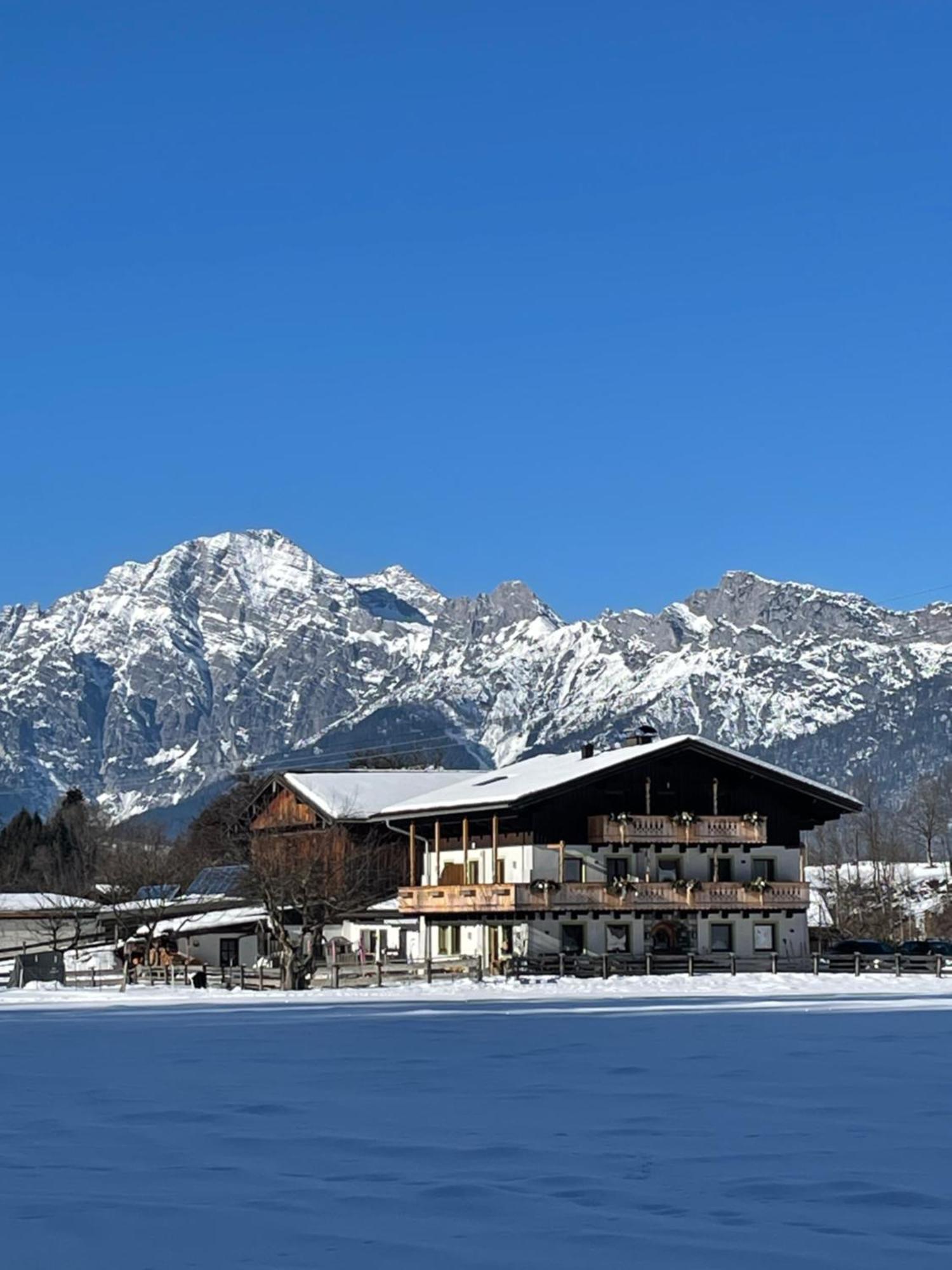 Ferienwohnung Obermuehlhof Saalfelden Exterior foto